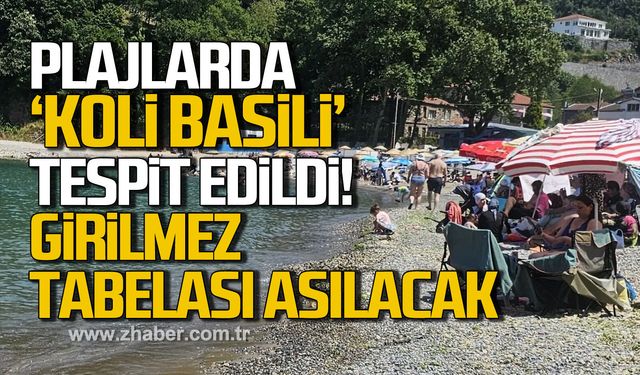 Kozlu sahillerinde koli basili şoku. Ilıksu ve Kozlu plajları kirli çıktı