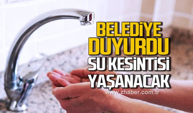 Kilimli Belediyesi duyurdu. Su kesintisi yaşanacak