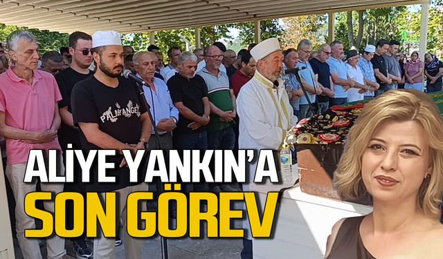 Ağaçtan düşerek hayatını kaybeden Aliye Yankın son yolcuğuna uğurlandı