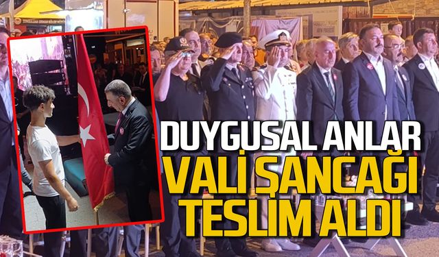 Şanlı Sancak tesliminde duygusal anlar yaşandı: Vali Sancağı teslim aldı
