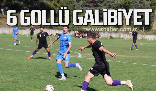 Ereğli Belediyespor’dan 6 gollü galibiyet.