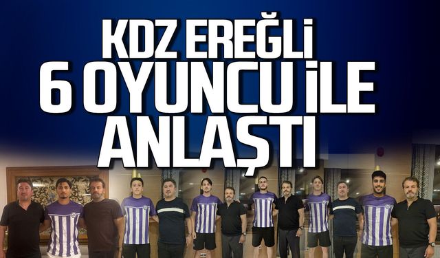 Kdz. Ereğli Belediyespor 6 oyuncu ile anlaştı