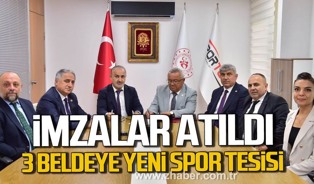Zonguldak'ta 3 beldeye yeni spor tesisi kazandırılacak.