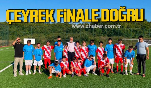 Yaz Kur'an Kursları Arası Futbol Turnuvası'nde çeyrek final heyecanı.