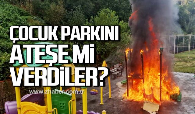 Kdz. Ereğli’de çocuk parkında yangın!
