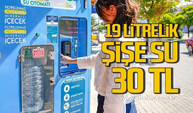 Çaycuma'da vitaminli su otomatı hizmete girdi