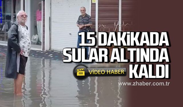 Filyos 15 dakikada sular altında kaldı