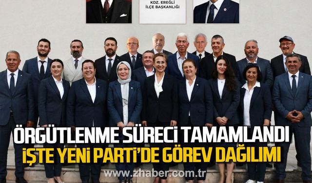 Yeni Parti Kdz. Ereğli Teşkilatı'nda örgütlenme süreci tamamlandı.