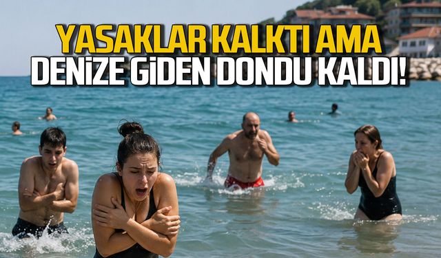 Yasaklar kalktı, deniz suyu şaşırttı... Vatandaş dondu kaldı