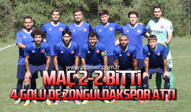 Hazırlık maçı 2-2 bitti...4 golü de Zonguldakspor attı!