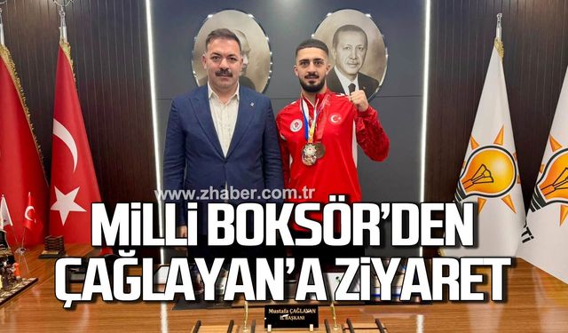 Türkiye 2.ve 3’üncüsü Öz’den Başkan Çağlayan’a ziyaret etti…