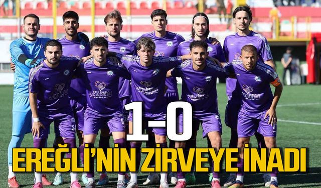 Ereğli sahasında Amasya'yı devirdi, zirvede iddiasını sürdürdü