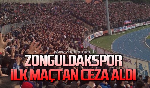 Zonguldakspor, taraftar yüzünden ceza aldı