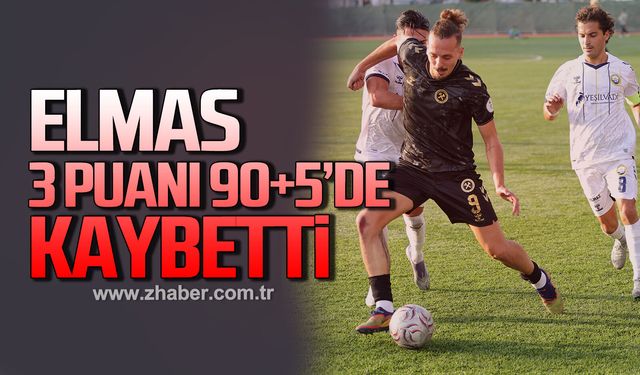 Elmas 3 puanı 90+5'de kaybetti