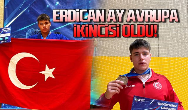 Zonguldaklı Erdican Ay Avrupa ikincisi oldu!