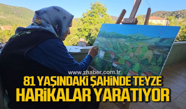 81 yaşındaki Şahinde Ermiş harikalar yaratıyor
