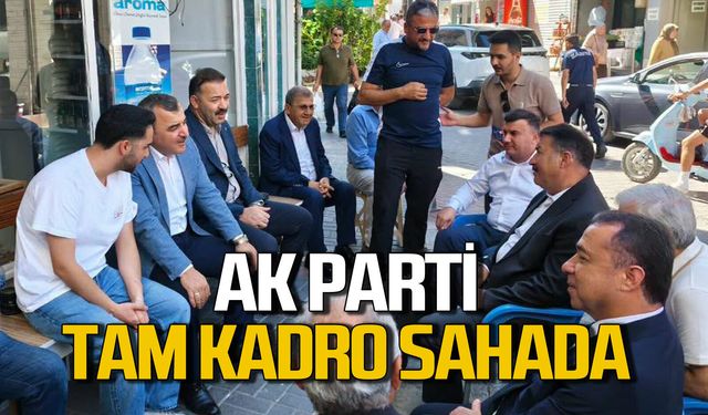 AK Parti tam kadro sahaya  indi vatandaş ve esnaflarla buluştu
