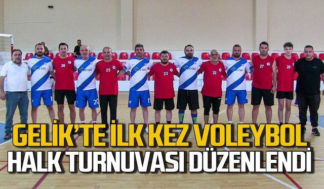 Gelik’te ilk kez Voleybol Halk Turnuvası düzenlendi