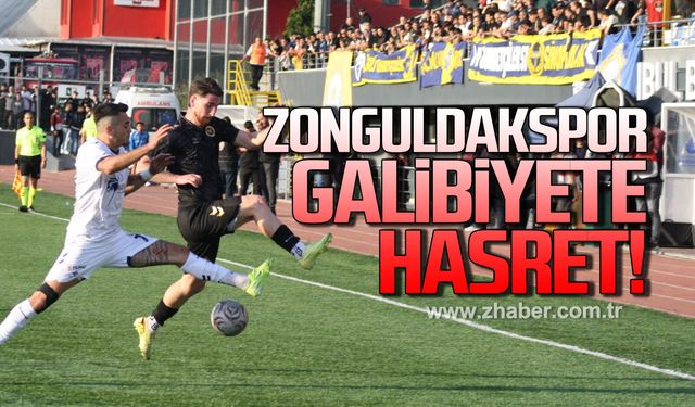 Zonguldakspor galibiyete hasret