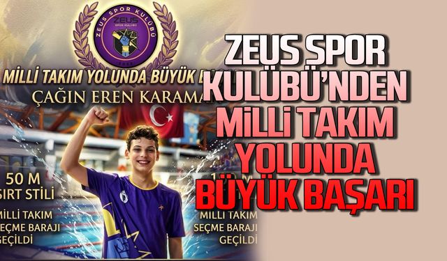Zeus spor kulübü'nden Milli Takım yolunda büyük başarı