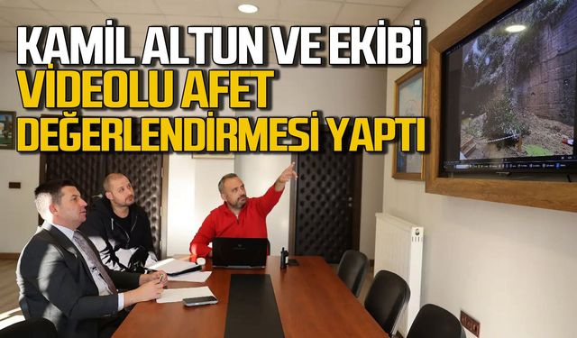 Kamil Altun ve ekibi videolu afet değerlendirmesi yaptı
