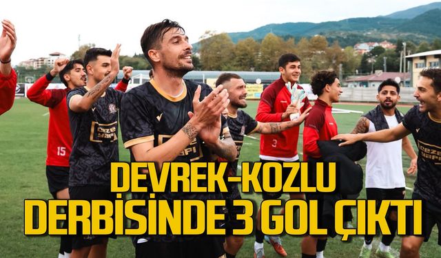 Devrek-Kozlu derbi maçında 3 gol atıldı