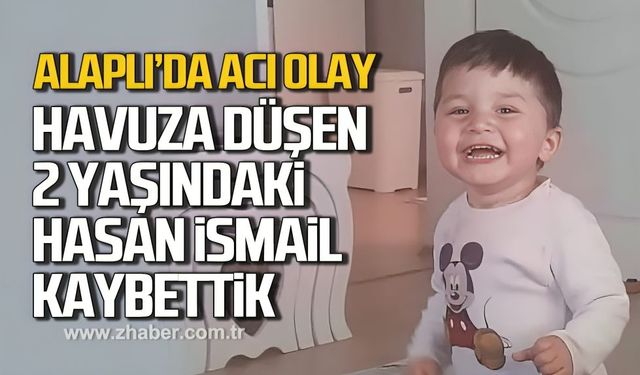 Alaplı'da acı olay! Havuza düşen 2 yaşındaki Hasan İsmail hayatını kaybetti