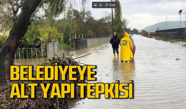 Belediyeye altyapı tepkisi: "Her sene sel sularından bıktık"
