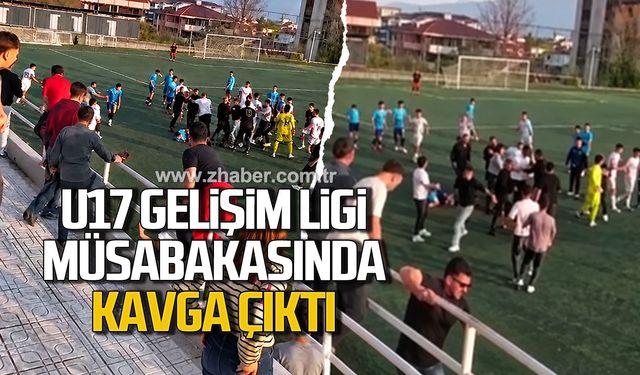 U17 Gelişim Ligi müsabakasında futbolcular arasında kavga çıktı