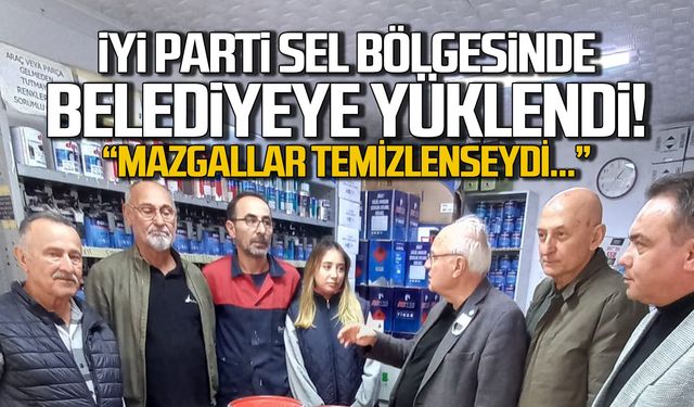 İYİ Parti Zonguldak Heyeti Sel Bölgesinde Belediyeye Yüklendi