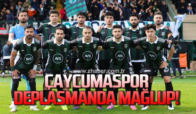 Çaycumaspor deplasmanda mağlup oldu