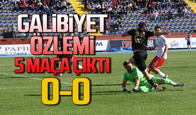 Galibiyet özlemi tam 5 maça çıktı! 0-0