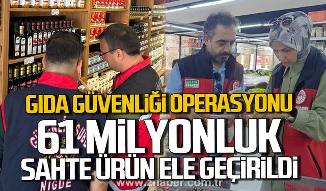 Gıda Güvenliği operasyonu. 61 milyonluk sahte ürün ele geçirildi.