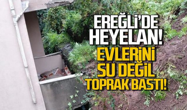 Ereğli'de heyelan...