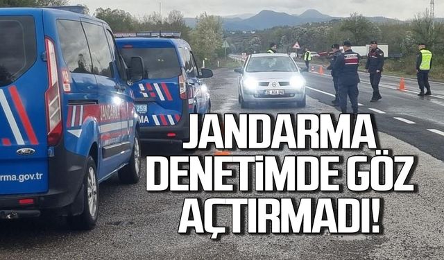 Jandarma denetimde göz açtırmadı