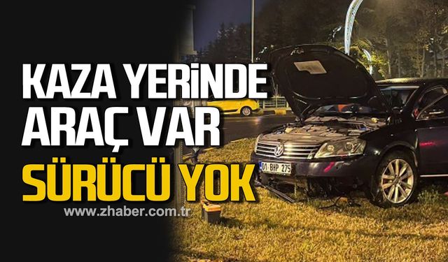 Kaza yerinde araç var, sürücü yok