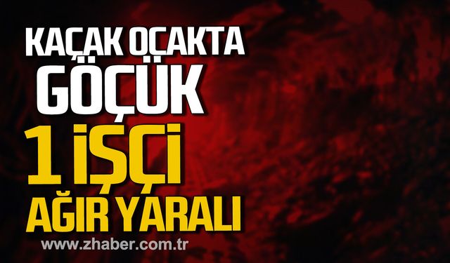 Gelik'te kaçak ocakta göçük. 1 işçi ağır yaralı.