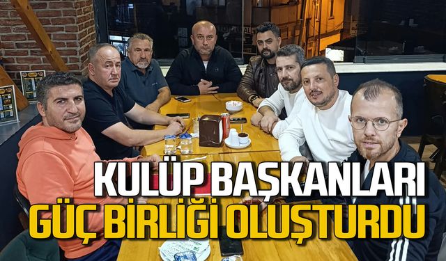 Kulüp başkanları güç birliği oluşturdu: Alaplı'da bir araya geldiler ne görüştüler?