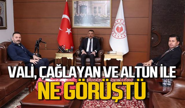 Vali Osman Hacıbektaşoğlu Çağlayan ve Altun’u kabul etti