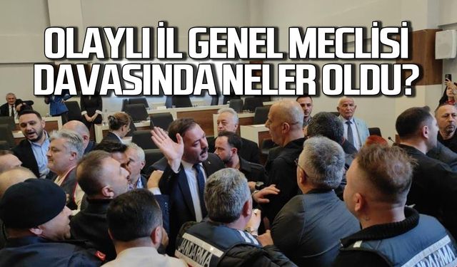 Olaylı il genel meclisi davasında neler oldu?
