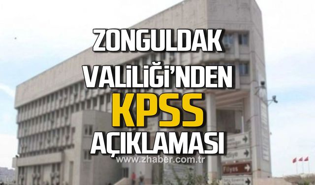 Zonguldak Valiliği'nden KPSS duyurusu... Pazar günü açık olacaklar.