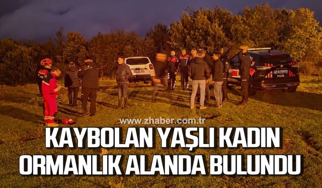Mantar toplarken kaybolan yaşlı kadın ormanlık alanda bulundu