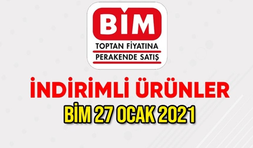 Bim 27 Ocak 2021 Aktüel Ürünler Kataloğu