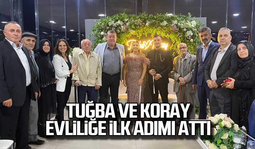 Tuğba ve Koray evliliğe ilk adımı attı