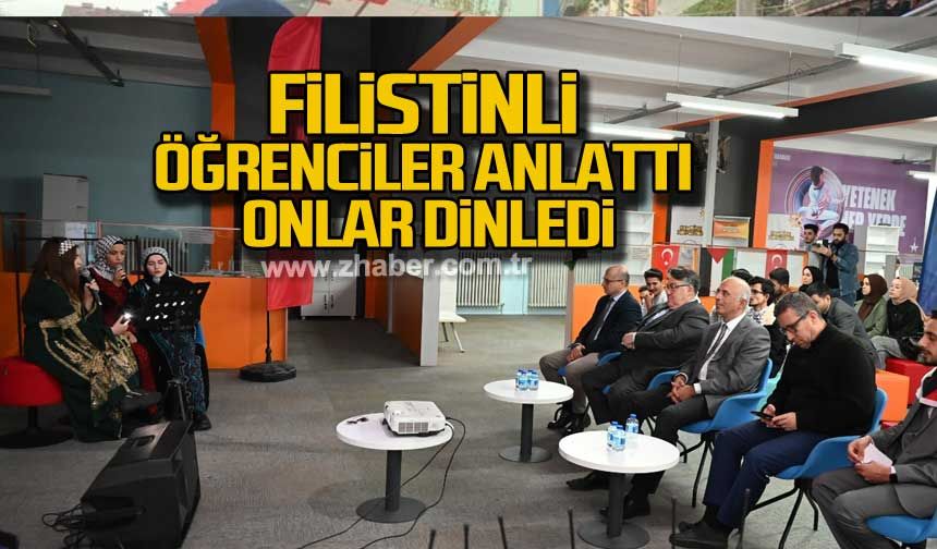 Filistinli öğrenciler anlattı onlar dinledi