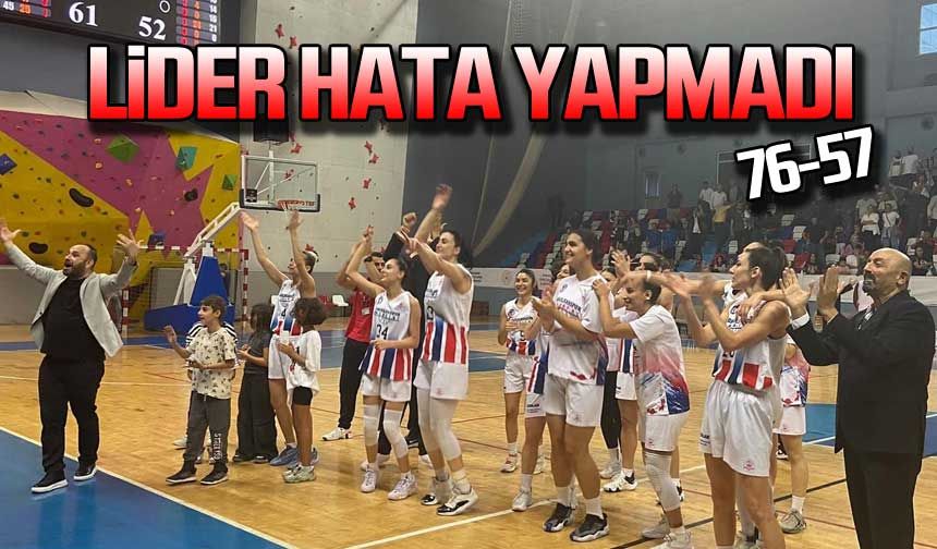 Lider Zonguldakspor Basket 67 hata yapmadı!