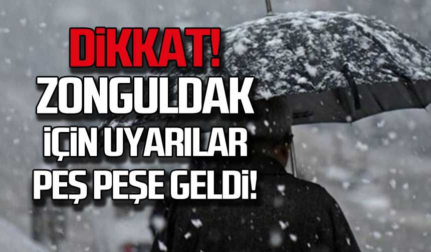 Meteoroloji uyardı! Zonguldak için turuncu alarm verildi!