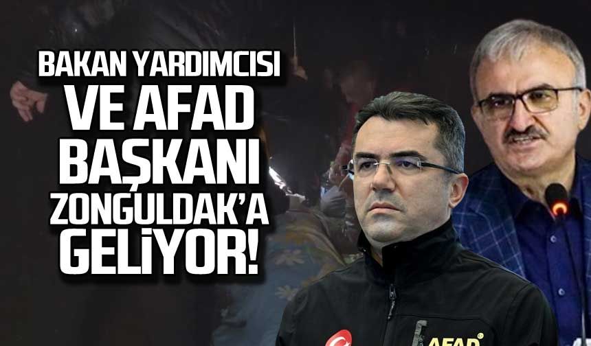 Bakan Yardımcısı ve AFAD Başkanı Zonguldak'a geliyor!