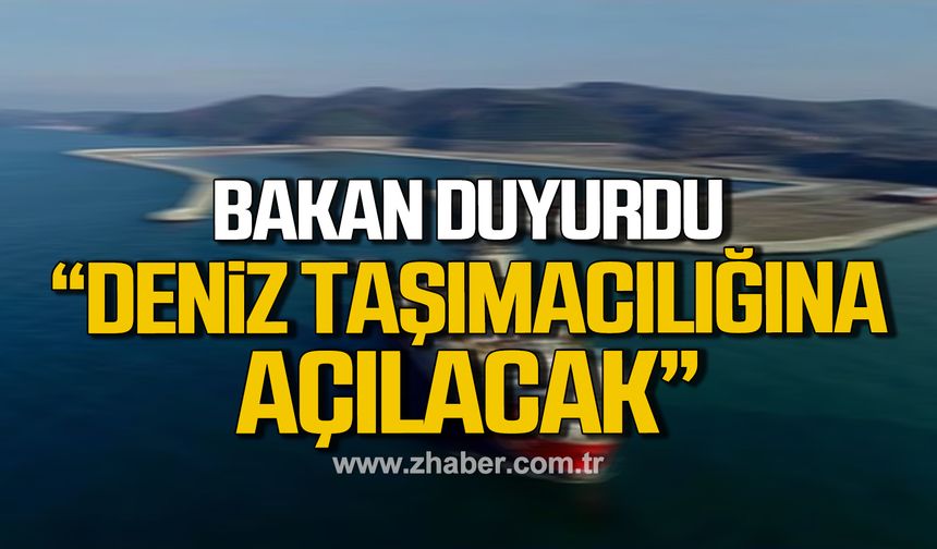 Bakan Uraloğlu;"Filyos Limanının deniz taşımacılığına açılacağı noktasında tespitler yaptık"