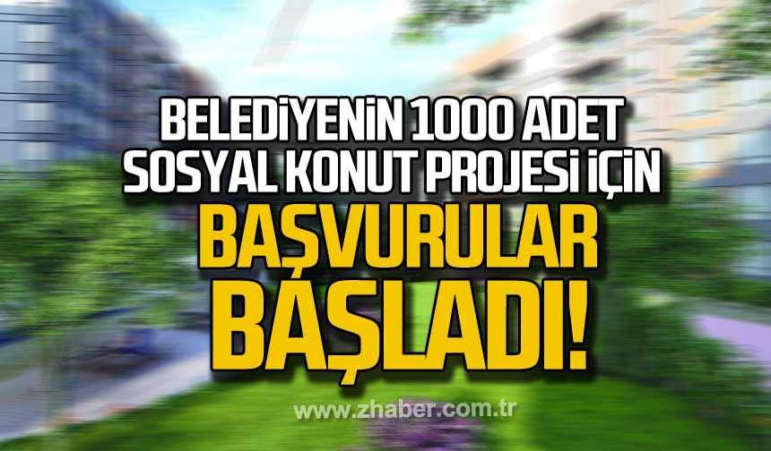 Karabük'te belediyenin 1000 adet sosyal konut projesi için başvurular başladı!